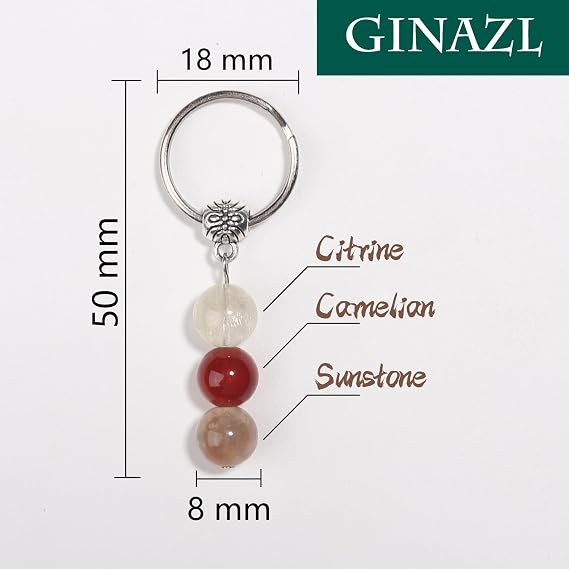 Natural Crystals Keychain Gift for New Beginnings, New Beginnings Gifts for Coworker Anxiety Relief Keychain for Women