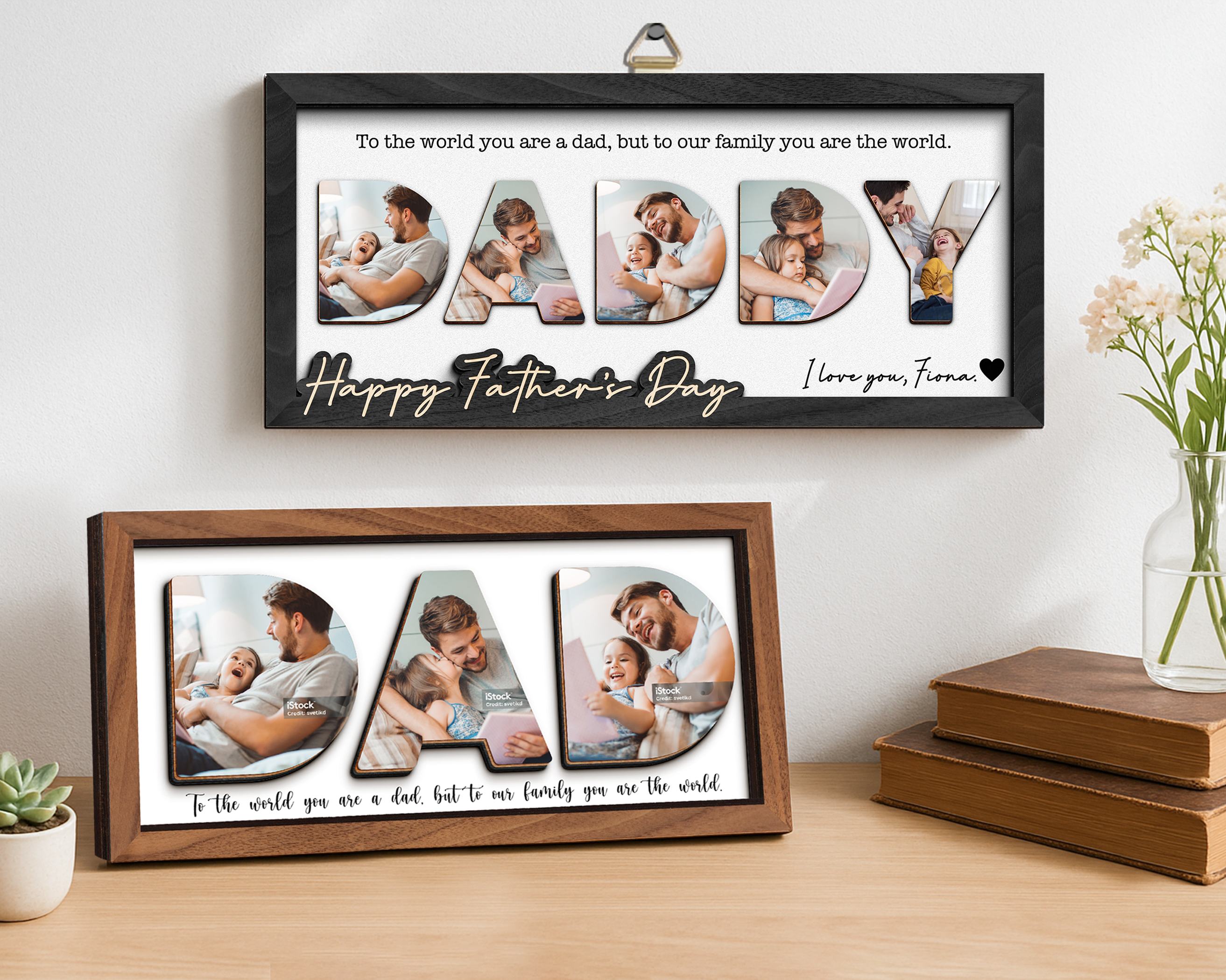 Personalized Photo Frame for Dad, Father's Day Photo Frame Gift,