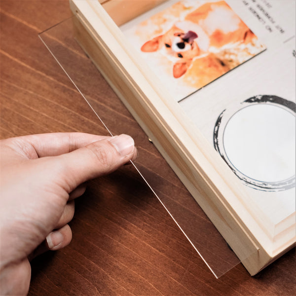 Pet Pawprint Kit Photo Shadow Box