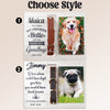 Pet Memorial Picture Frame with Collar Holder